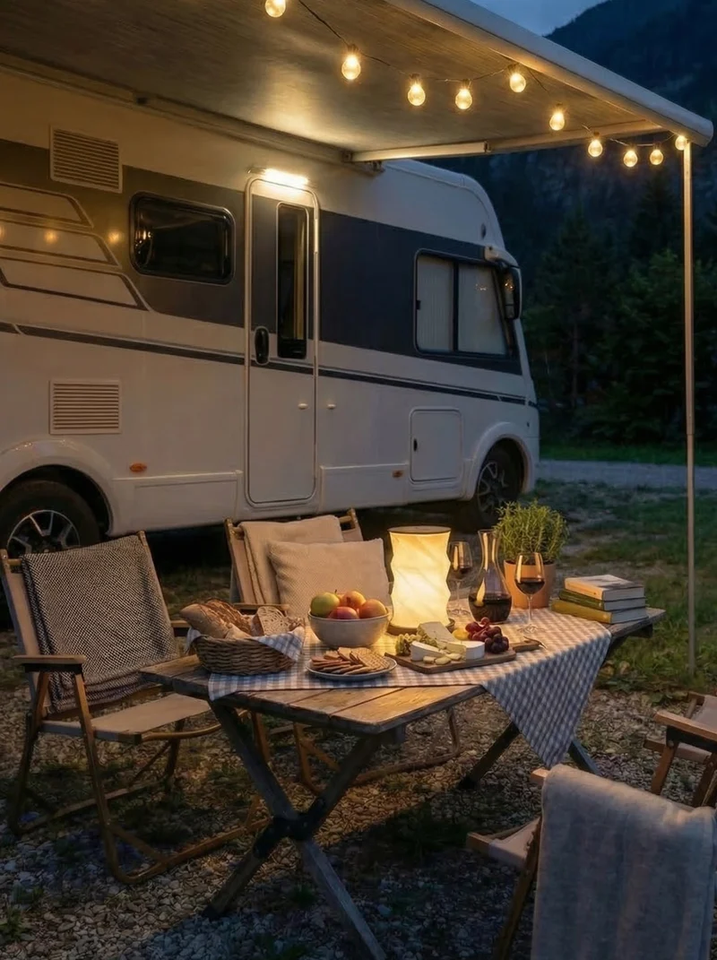 Sladdlös Bordslampa – Vikbar LED-lampa