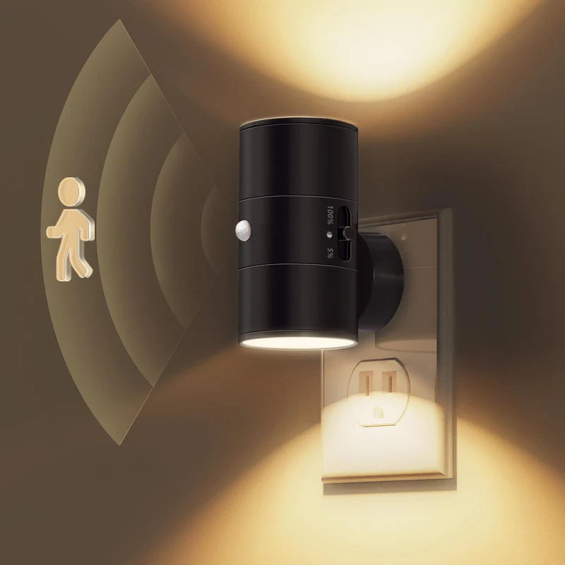 7. Dimbar LED lampa för vägguttag