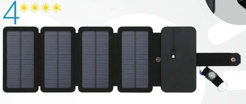99. Smidig solpanel för USB laddning av mobiltelefon