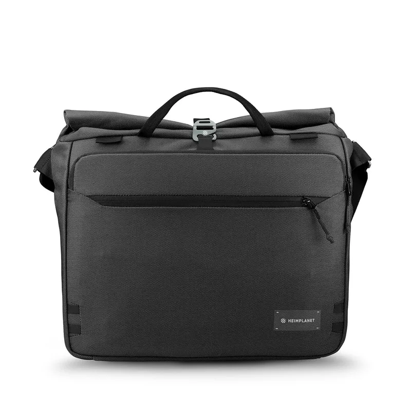 TRANSIT LINE Roll-Top Messenger Bag; castlerock