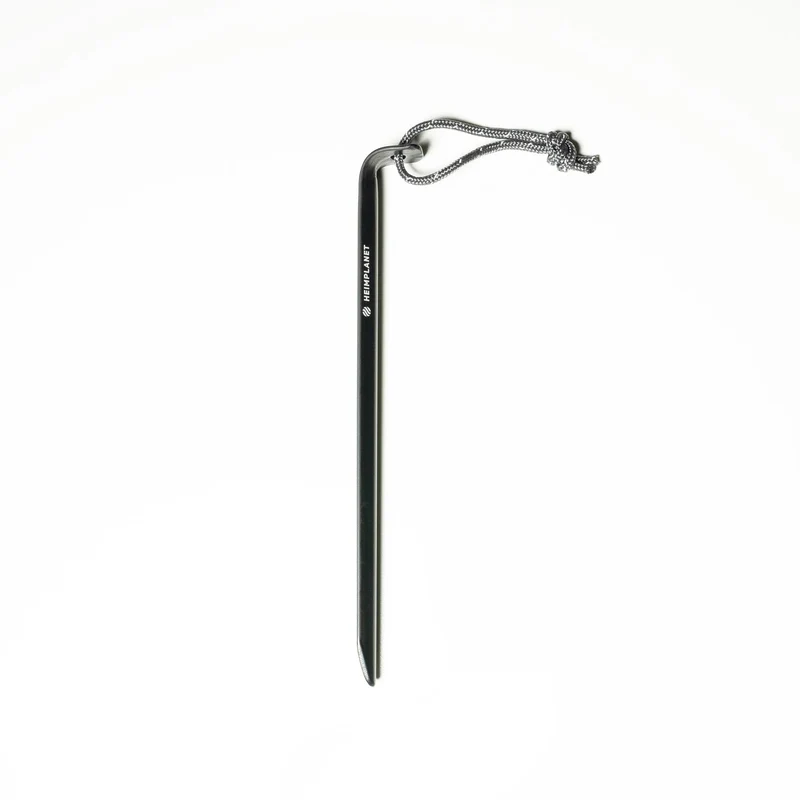 V-shaped aluminum tent pegs; (set of 8)