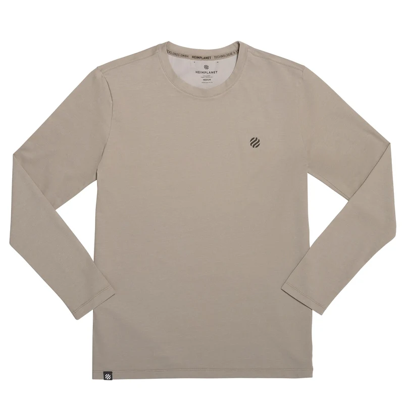 COOLEVER Long-Sleeve Shirt with Reflective Logo; Dust