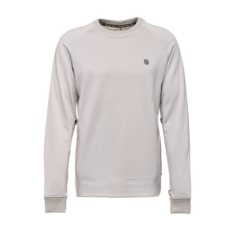 Merino Blend Crewneck; Light Gray