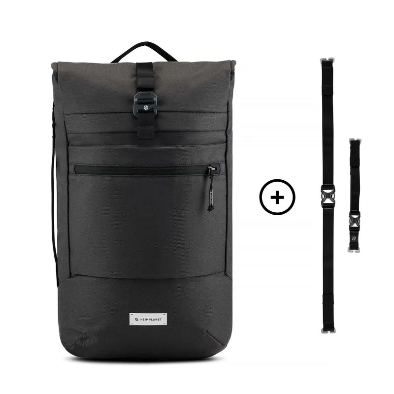 CARRY ESSENTIALS Commuter Pack; Black/Castlerock