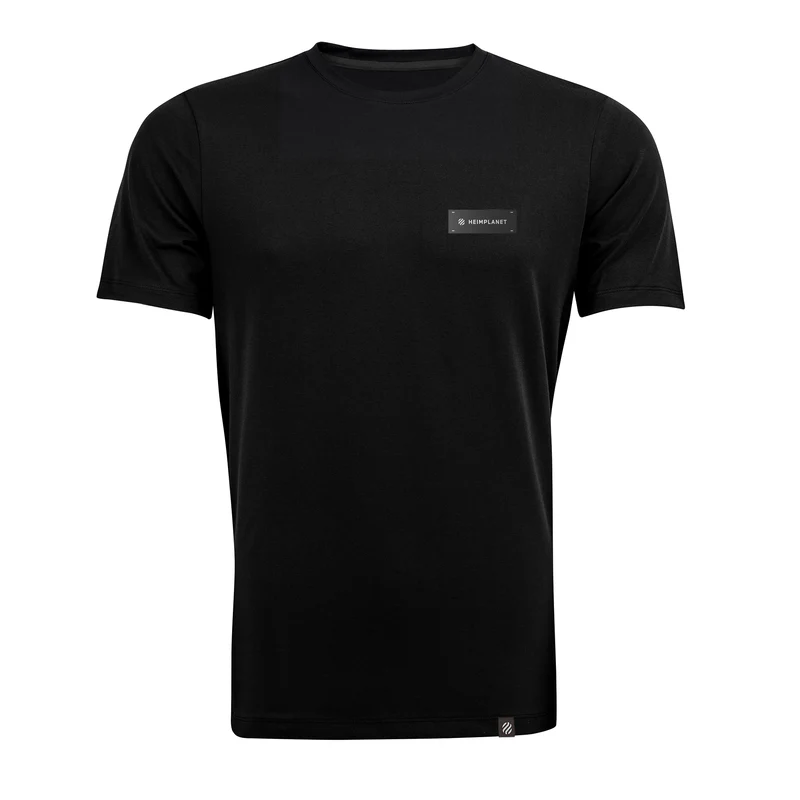 COOLEVER T-Shirt HPT Badge; Black