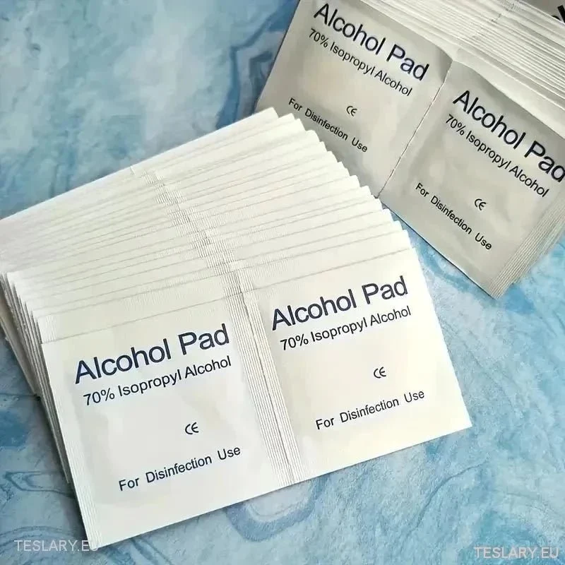 Rengöringspads med alkohol (fästning av logotyper, dekorationer etc.)