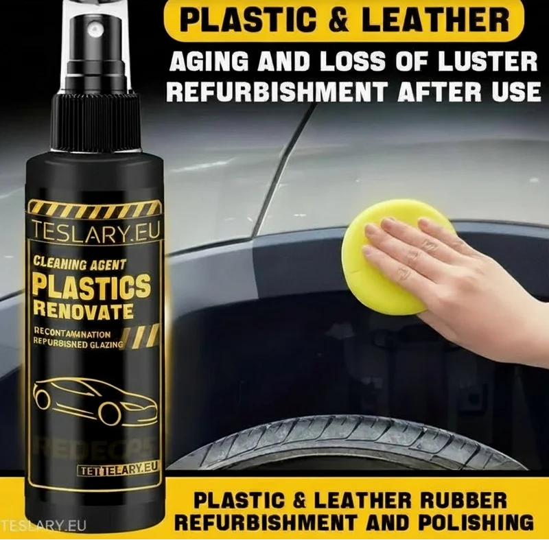 Rengöringsmedel för plast och PU-läder, svart 100 ml