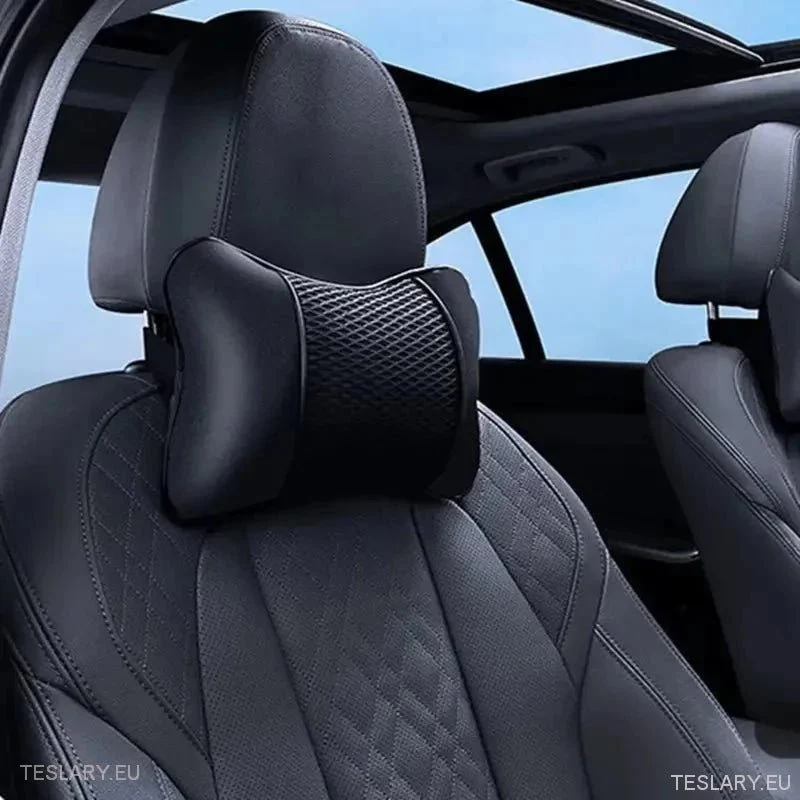 Universellt nackstöd i PU-läder lämpligt för Tesla 3, Y, S och X