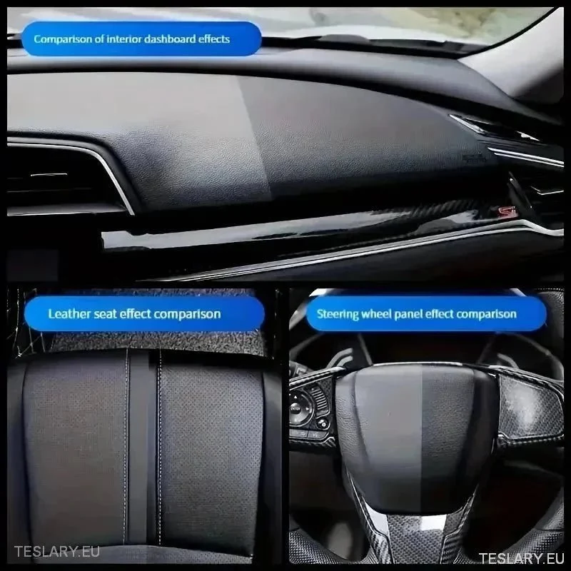 Läderrengöringskräm för Teslas PU-lädersäten och interiör