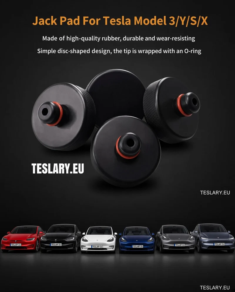 Adaptersats för lyftpunkter för elbilar, 4-pack med fodral för Tesla, BYD och andra elbilar