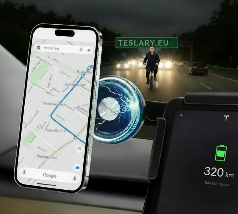Tesla Skärmtelefonhållare som roterar och justeras