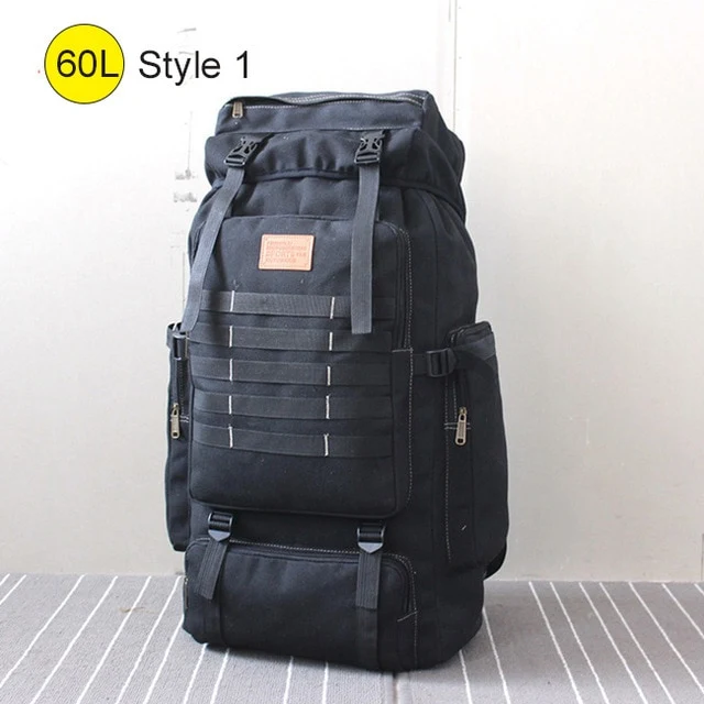 60L Large Camping Hiking Military Style Backpack