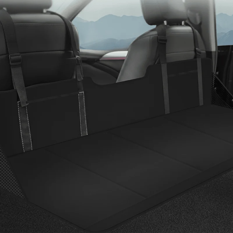 SUV campingsäng sätesförlängning huvudgavel och stöd för bekväm sömn i din Tesla Model Y