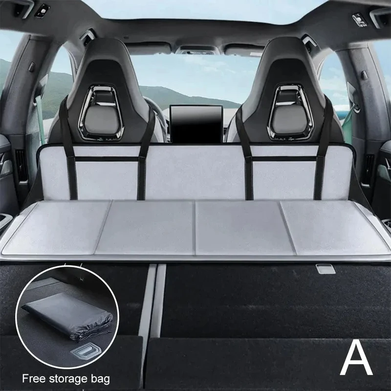 Premium SUV-förlängning av huvudgaveln i baksätet för ultimat sovkomfort i bilen för camping, för din Tesla Model Y