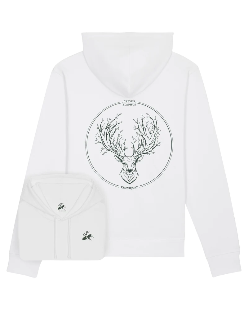 Hoodie Outlet Kronhjort vit