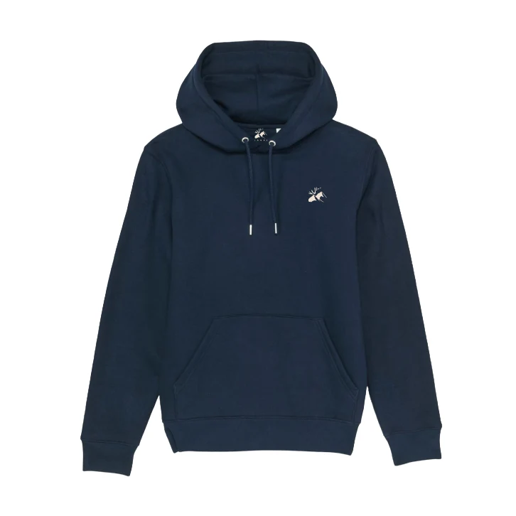 Hoodie Outlet Mörkblå (Välj motiv på baksidan)