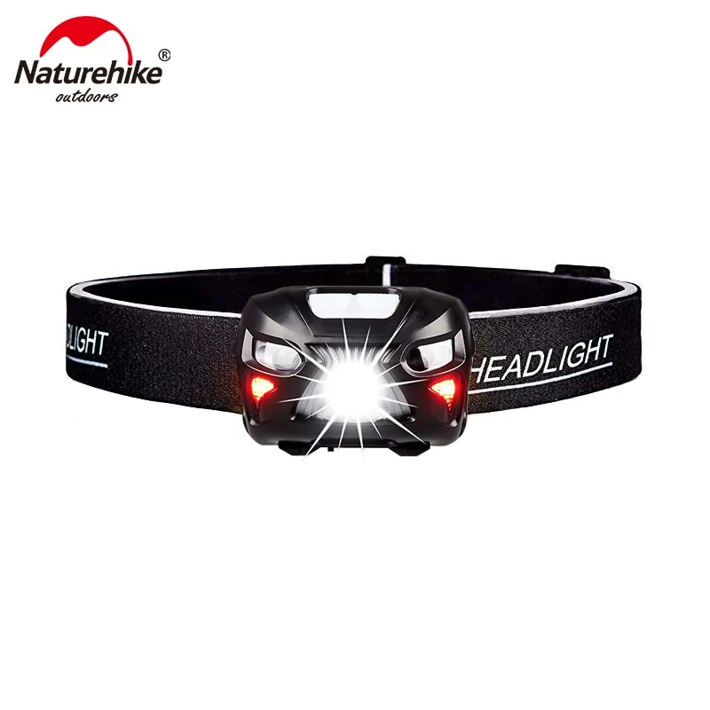 Naturehike 500 Lumens LED Headlamp - Rechargeable Lightweight with Portable Pouch Best Headlight for Camping Hiking NH18LHL2-B