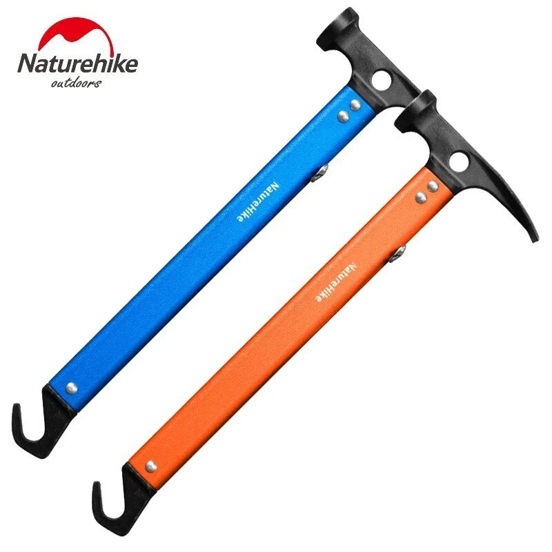 Naturehike Multi-function Aluminum Camping Hammer Aluminum Alloy Hook Wild Survival Equipment Lifesaving Hammer NH15A010-I