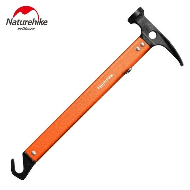 Naturehike Multi-function Aluminum Camping Hammer Aluminum Alloy Hook Wild Survival Equipment Lifesaving Hammer NH15A010-I