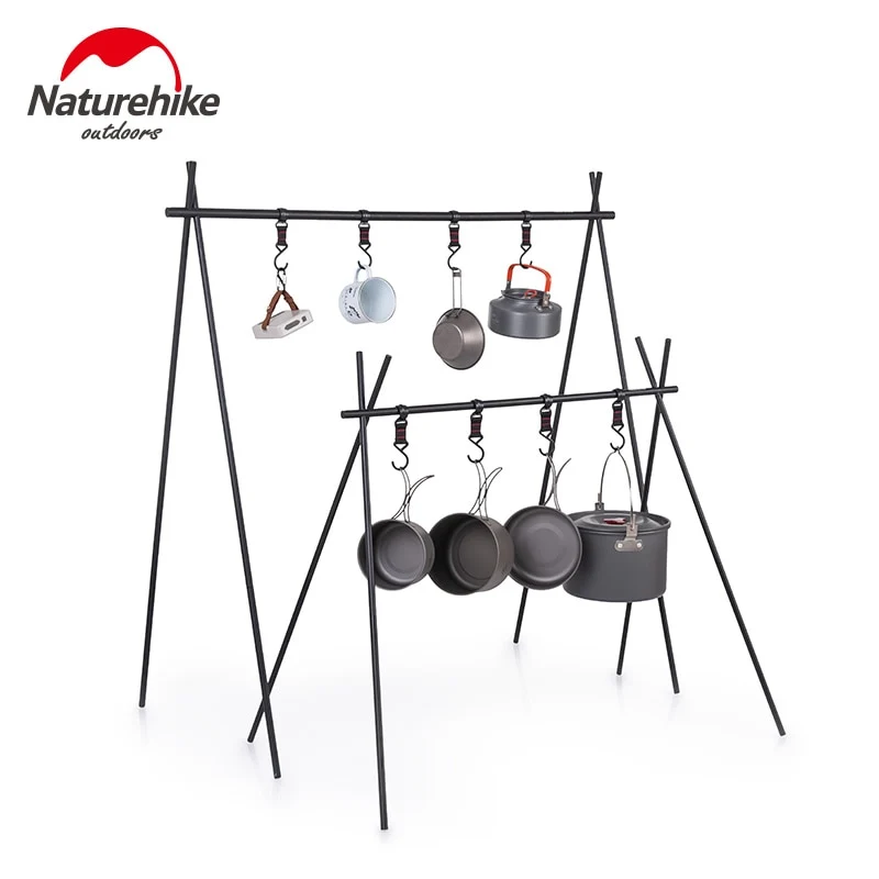 Naturehike Camping Eequipment Hanging Rack 500g Aluminum Alloy Triangle Travel hiking Shelf Hanger Outdoor Picnic Triangle Rack