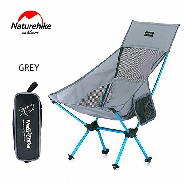 Naturehike Camping Hiking Tool Foldable Chair Ultra-Light Portable Camping Chairs Backrest Fishing Chair Picnic Beach Sketch