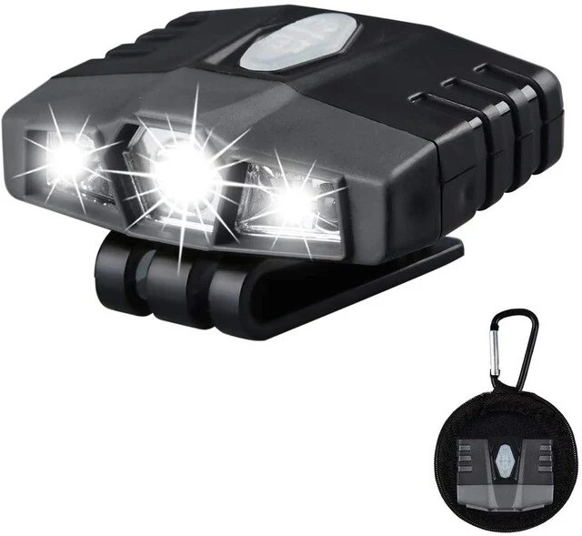Naturehike 150 Lumens LED Lamp Cap - Rechargeable Lightweight with Portable Pouch Best Headlight for Camping Hiking NH18T010-D