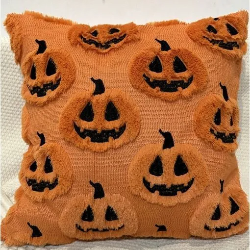 2pc Festive Short Plush Cushion Cover