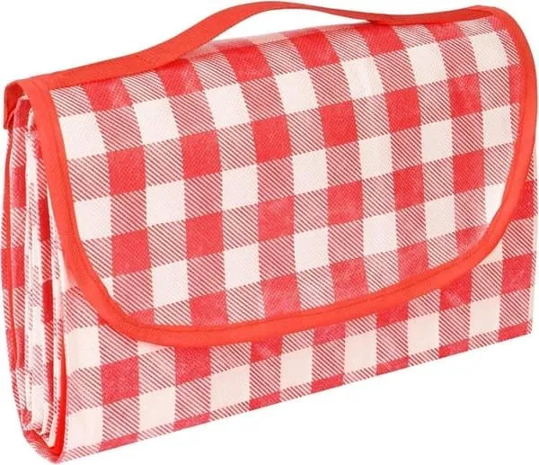 Pink Waterproof Picnic Mat with Carry Handle
