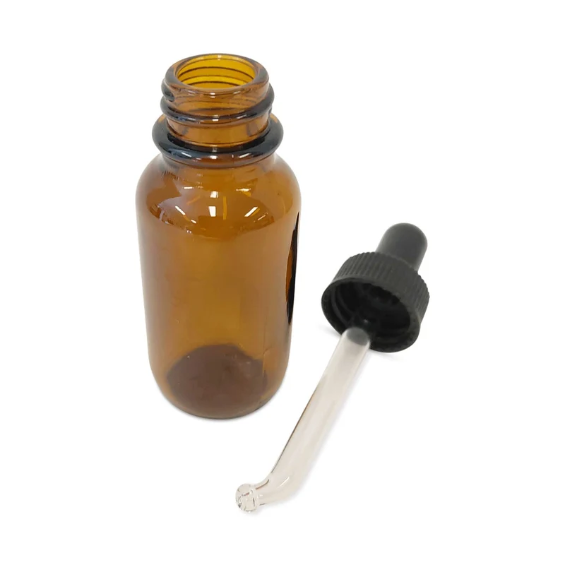 108x 25ml Amber Glass Bottles Dropper Teat Dispenser Cap Bulk Essential