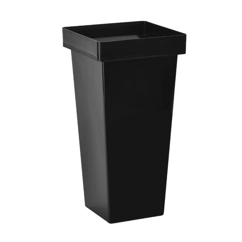 Black Plastic Flower Vase