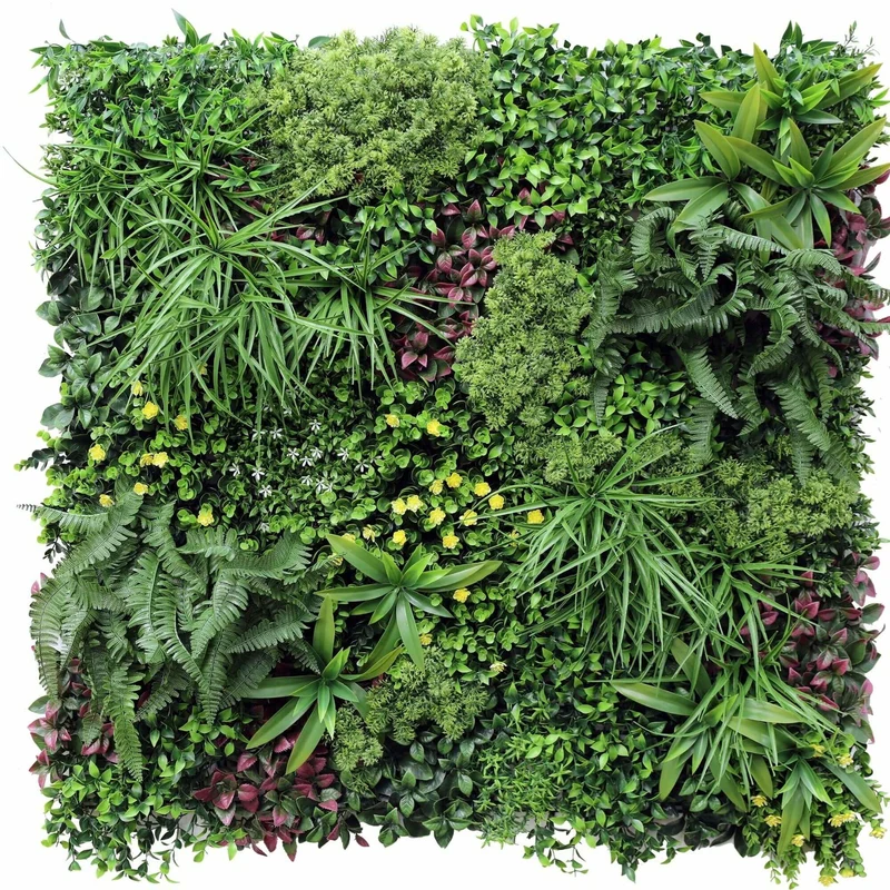 Luxury Country Fern Recycled Vertical Garden / Green Wall UV Resistant