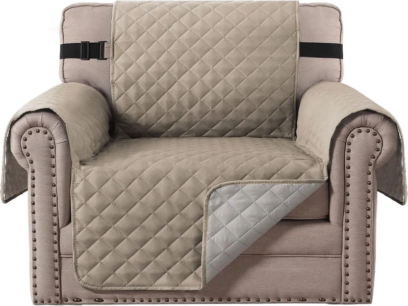 Khaki Stretch Dining Chair Covers
