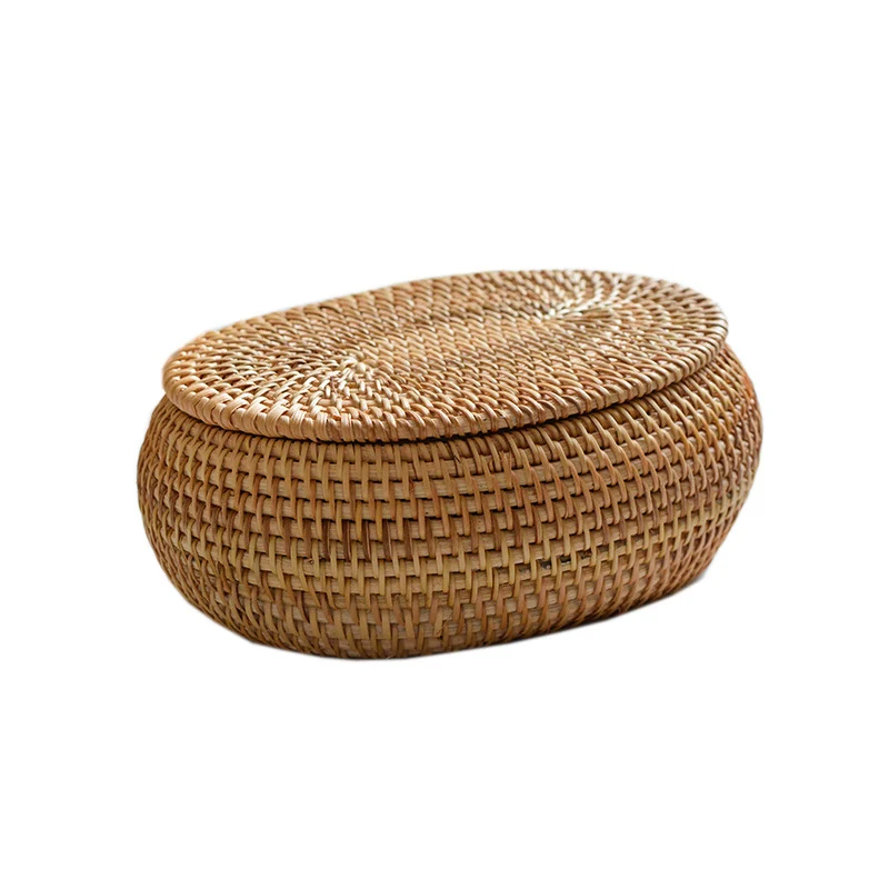 Tea Box Rattan Storage Box