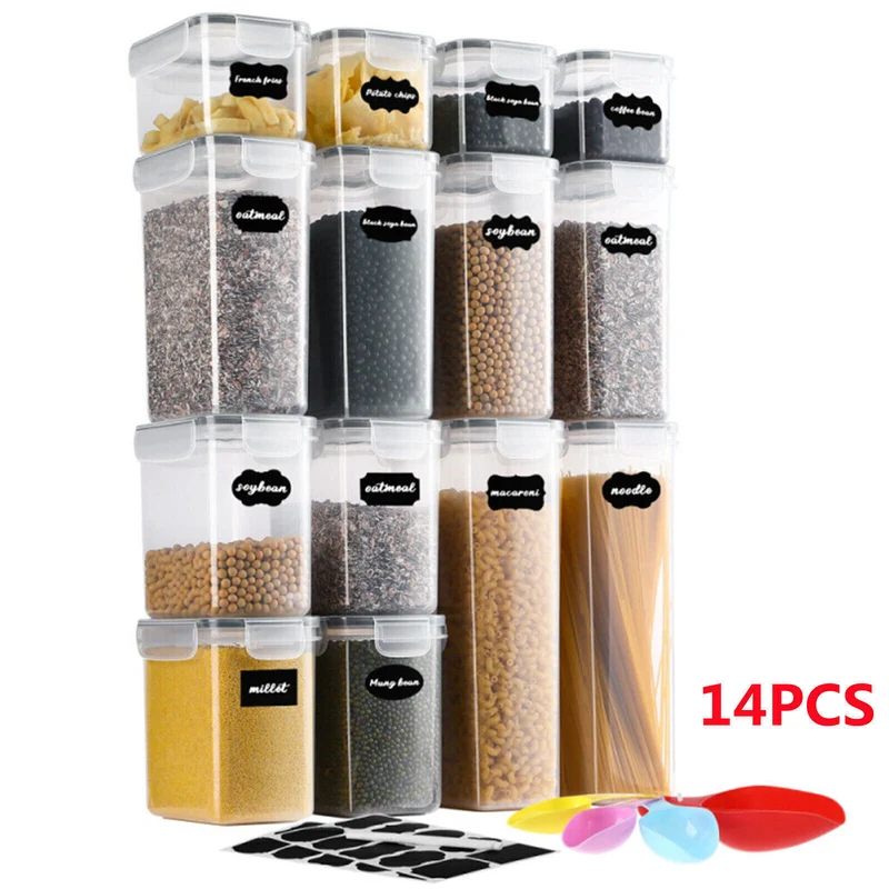 28pc Airtight Kitchen Pantry Storage Containers with Lids