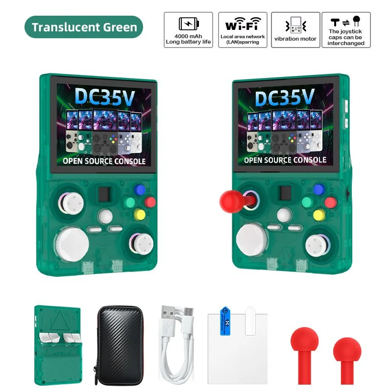 Green DC35V Retro Handheld Game Console
