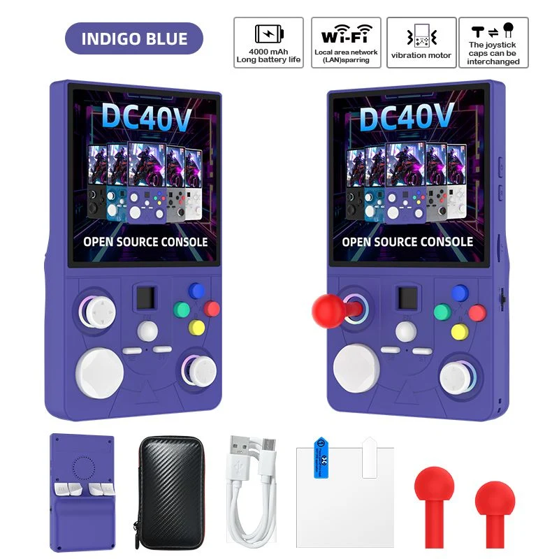 Indigo Blue DC40V Retro Handheld Game Console