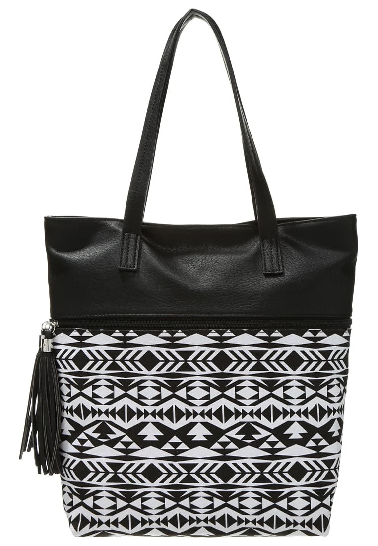 Shopping Bag cognac blue