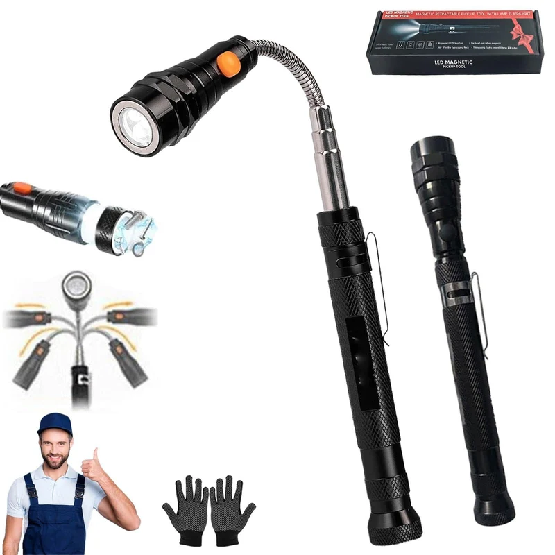 Black Magnetic Pickup Tool