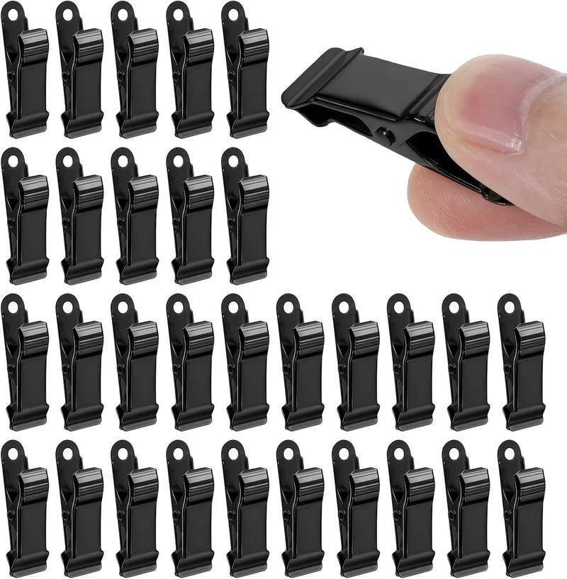Metal 30pc Black Mini Clips for Crafts