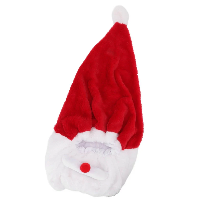 Christmas Helmet Cover Plush Scratch Proof Motorcycle Helmet Hat