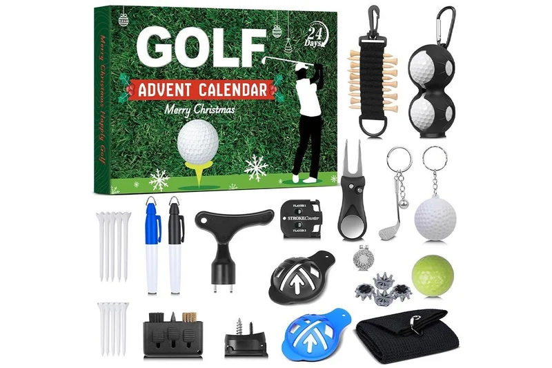Golf Advent Calendar 2025 for Men Teen Boy 24-Day Christmas Countdown