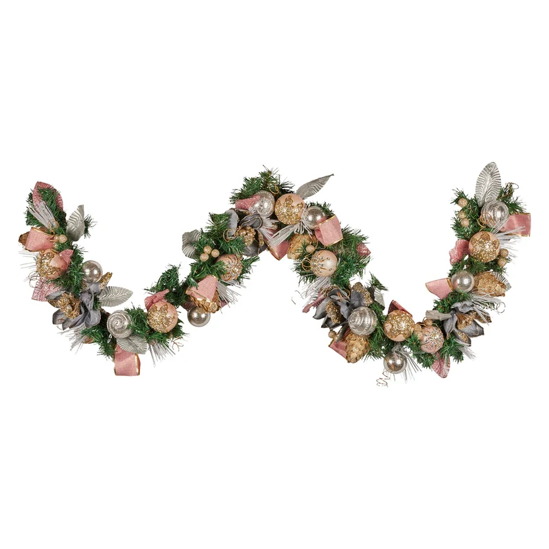 Christabelle 1.8m Christmas Garland Jewelled Baubles & Berries Tree
