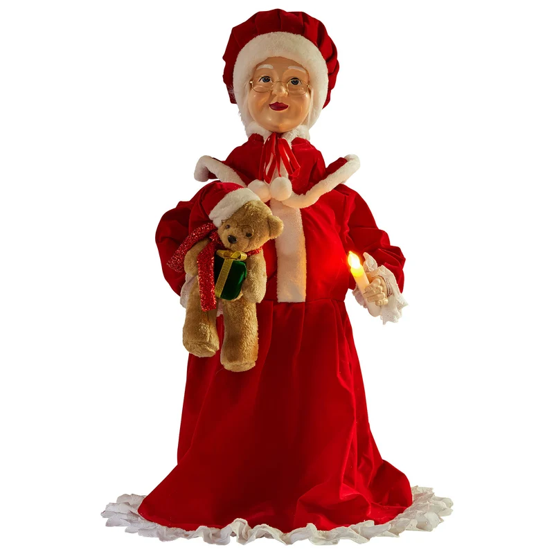Christabelle 1.1m Musical LED Animated Christmas Mrs Claus Glowing
