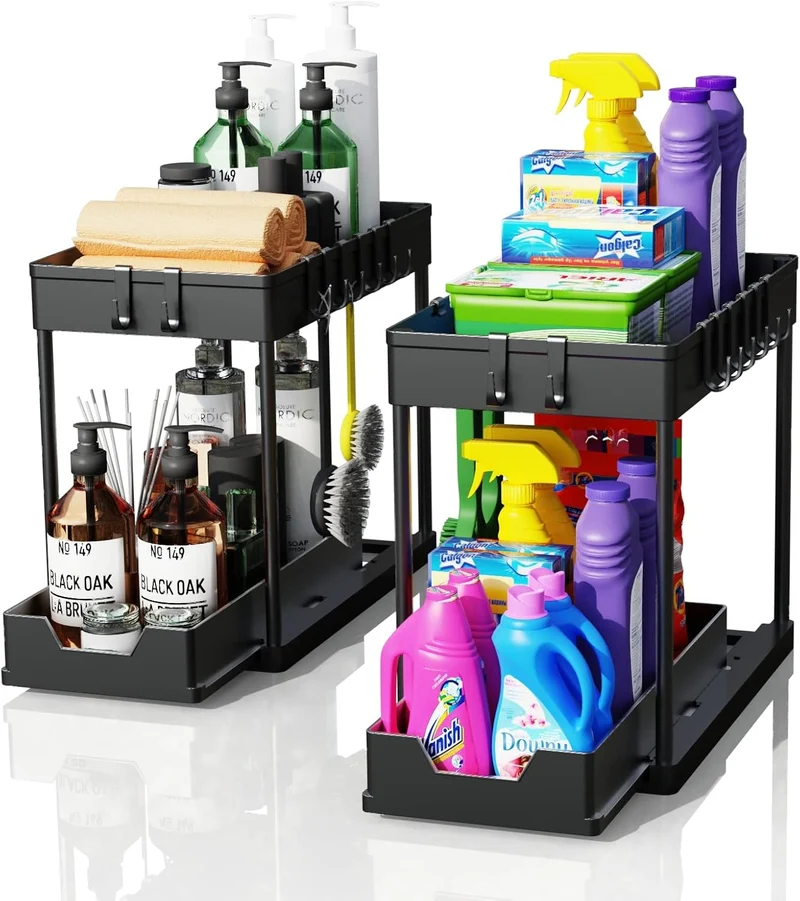 CARLA HOME 2 Pack Under Sink Organiser
