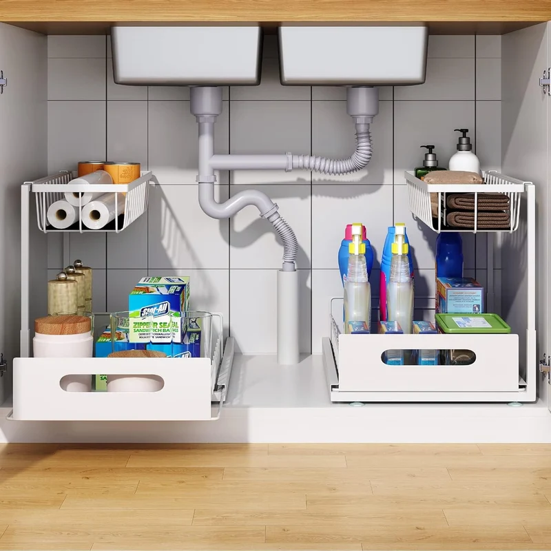 CARLA HOME 2 pack Under Sink Organiser