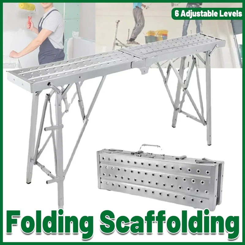 Folding Scaffolding Platform Galvanized Steel Pipe 150kg Load-Bearing