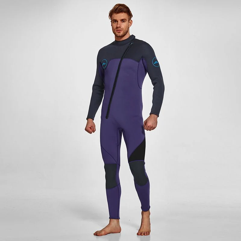 L Purple 3MM Men's Full Wetsuit