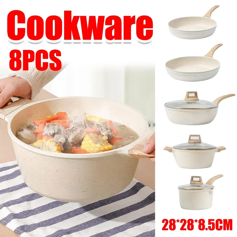8pc Non-Stick Cookware Set