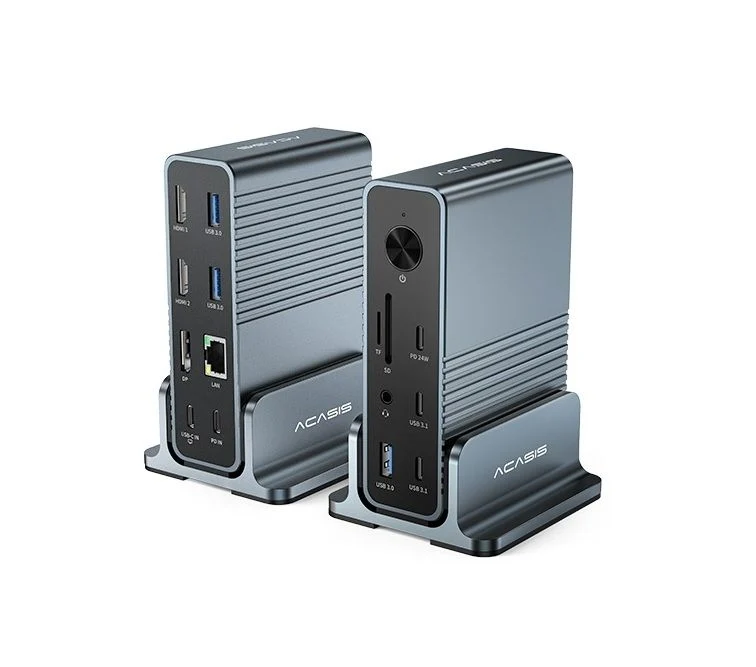 ACASIS DS-7A15 15-in-1 USB-C Dock Triple 4K HDMI DP 10Gbps PD Docking