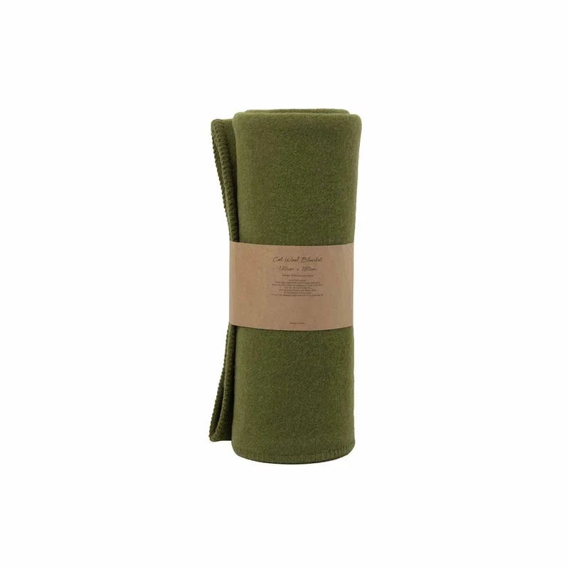 160cm Little Gem Green Australian Wool Cot Blanket 120 x 160 cm